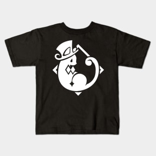 Genshin Impact Lyney Emblem - White Kids T-Shirt